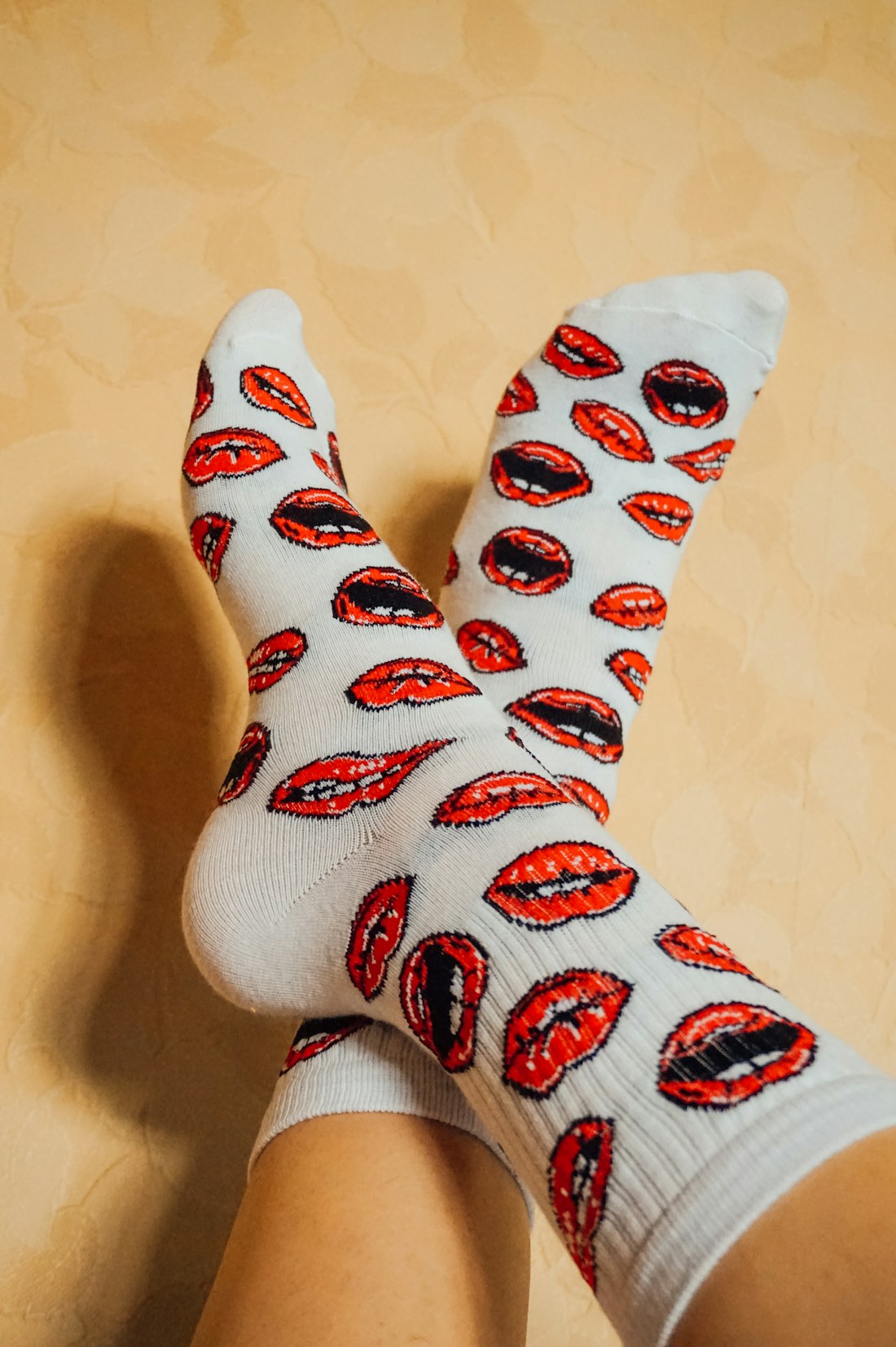 The all-over print style on our crew sock blank.